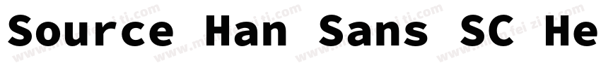 Source Han Sans SC Heavy加粗字体转换